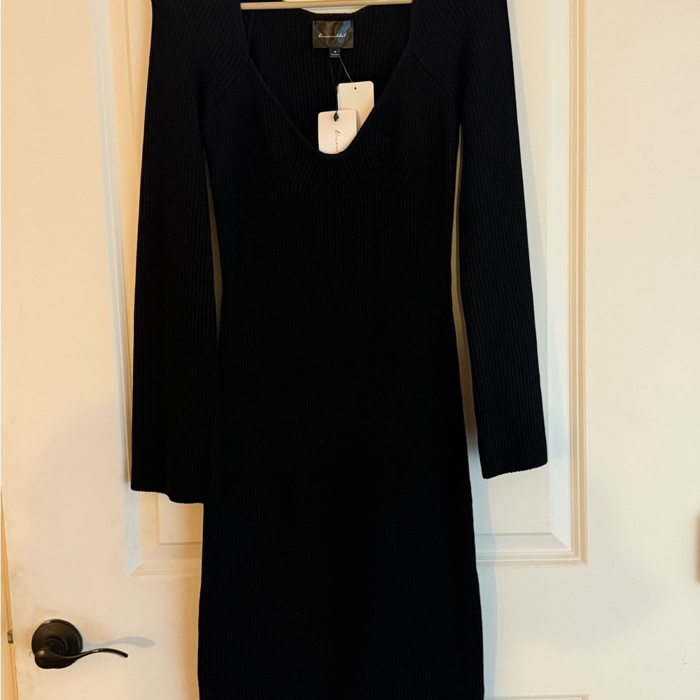 Line and Dot Black Sweater dress NWT size Medium